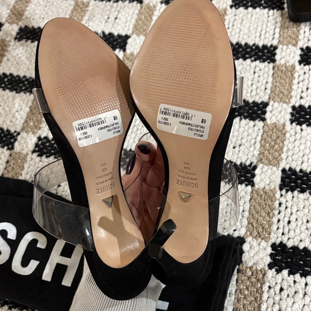 Brand NEW! SCHUTZ Black Ariella Heels SZ 6 - Picture 6 of 10